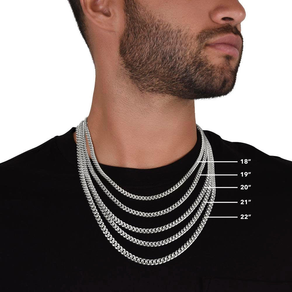 Para Mi Esposo - Por Siempre, con todo mi Amor - Cuban Link Chain 14k,Para Mi Esposo,Para Mi Novio,Para El Amor de Mi Vida