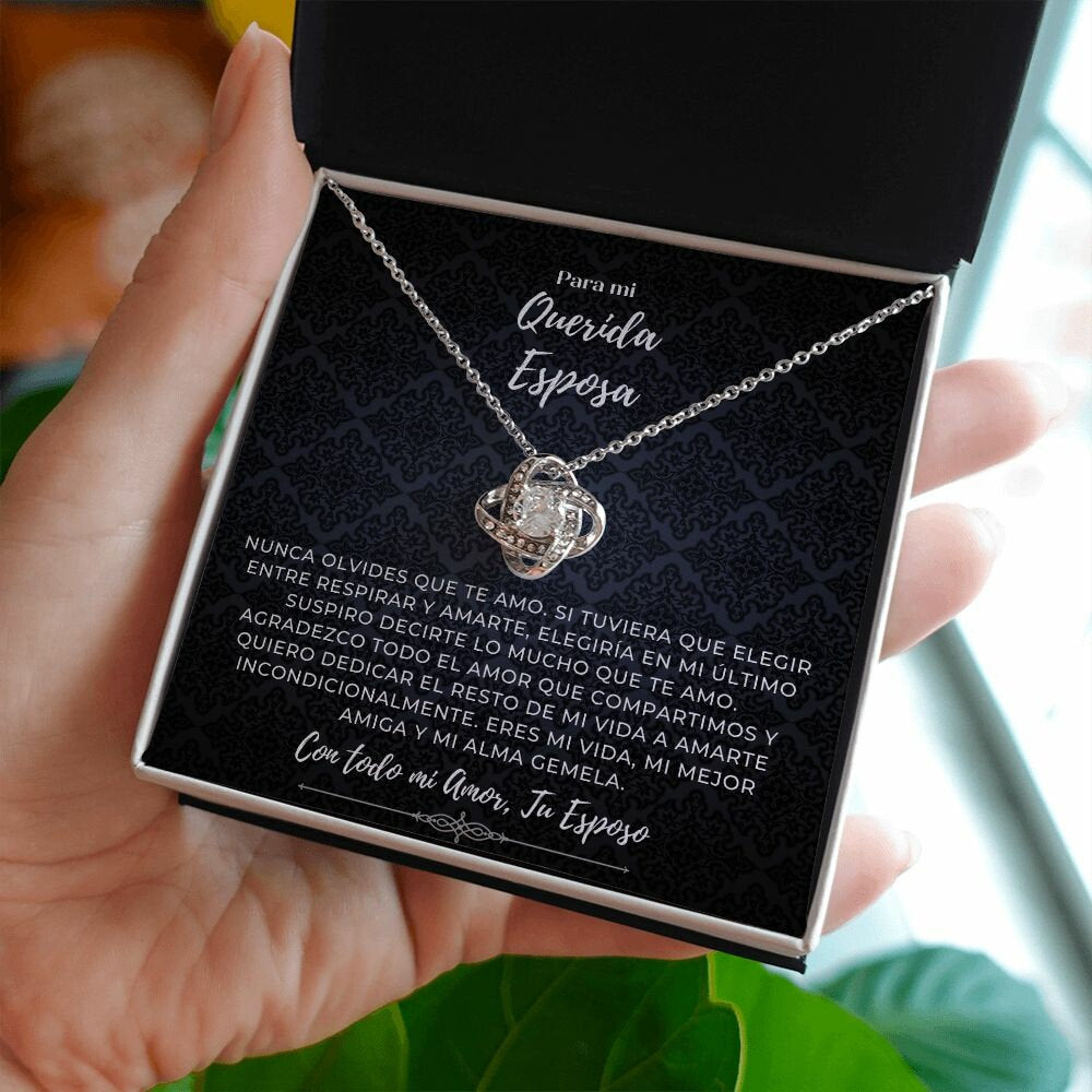 Para mi Querida Esposa - Eres mi Vida - Collar en Oro 14k/18k
