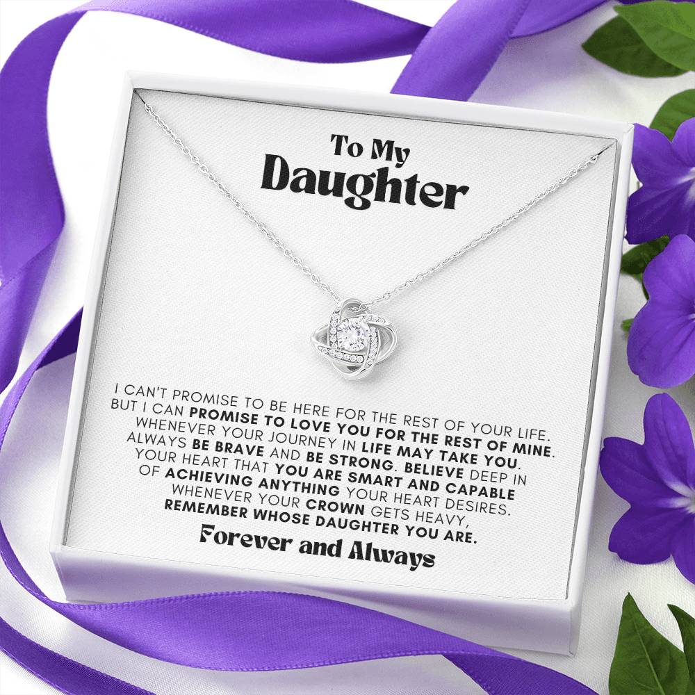 To my Daughter | Forever and Always | Love Knot Necklace