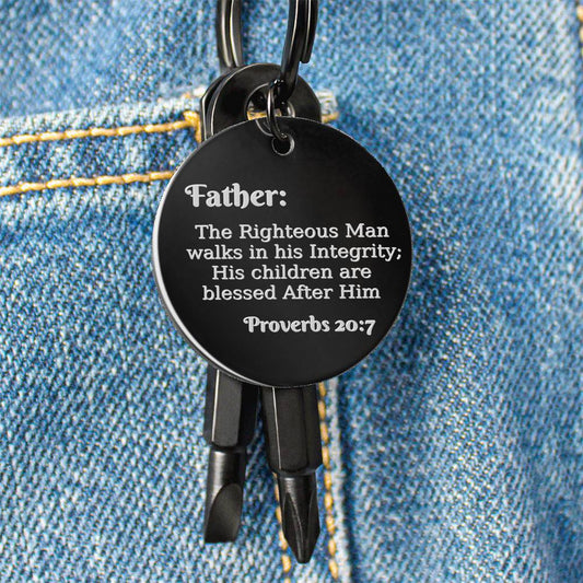 Father's Day Proverbs | Screwdriver Keychain