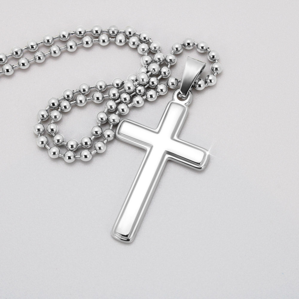 To My Graduating Son | With All my Love | Personalized Cross Necklace