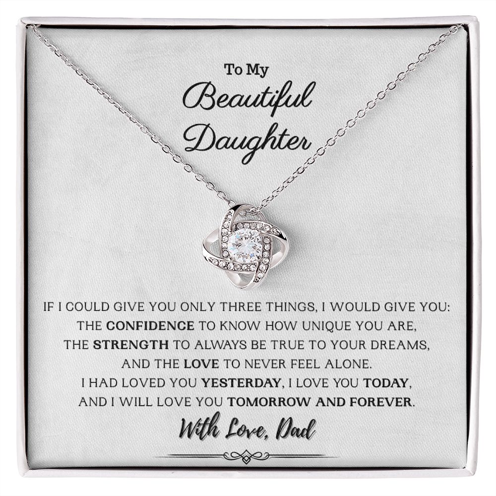 To my Beautiful Daughter - I will Love You Forever