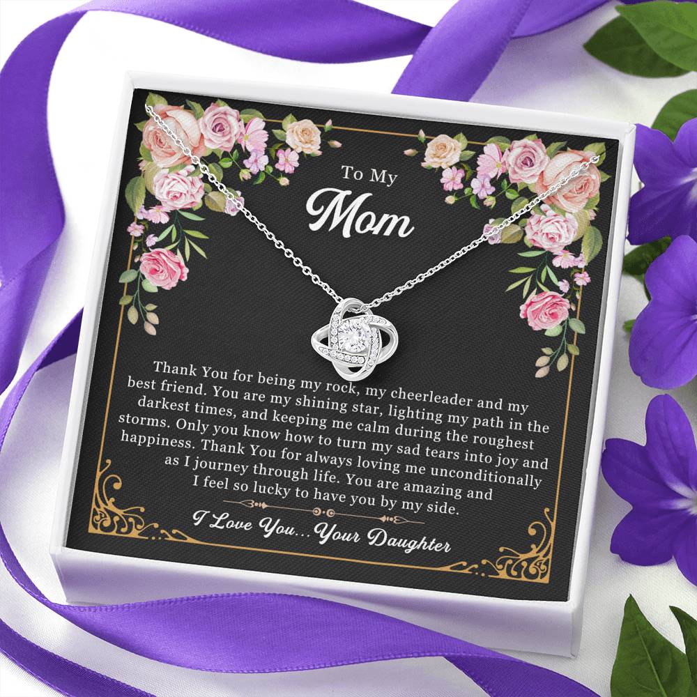 Thank You for being my rock - from Your Daughter | Mother's Day necklace
