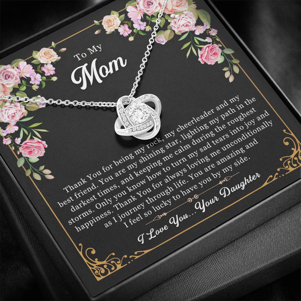 Thank You for being my rock - from Your Daughter | Mother's Day necklace