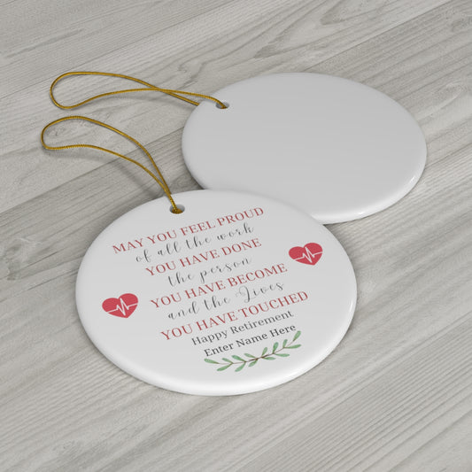 Christmas Ornament - Nurse Retirement Gift