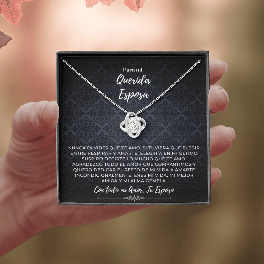 Para mi Querida Esposa - Eres mi Vida - Collar en Oro 14k/18k